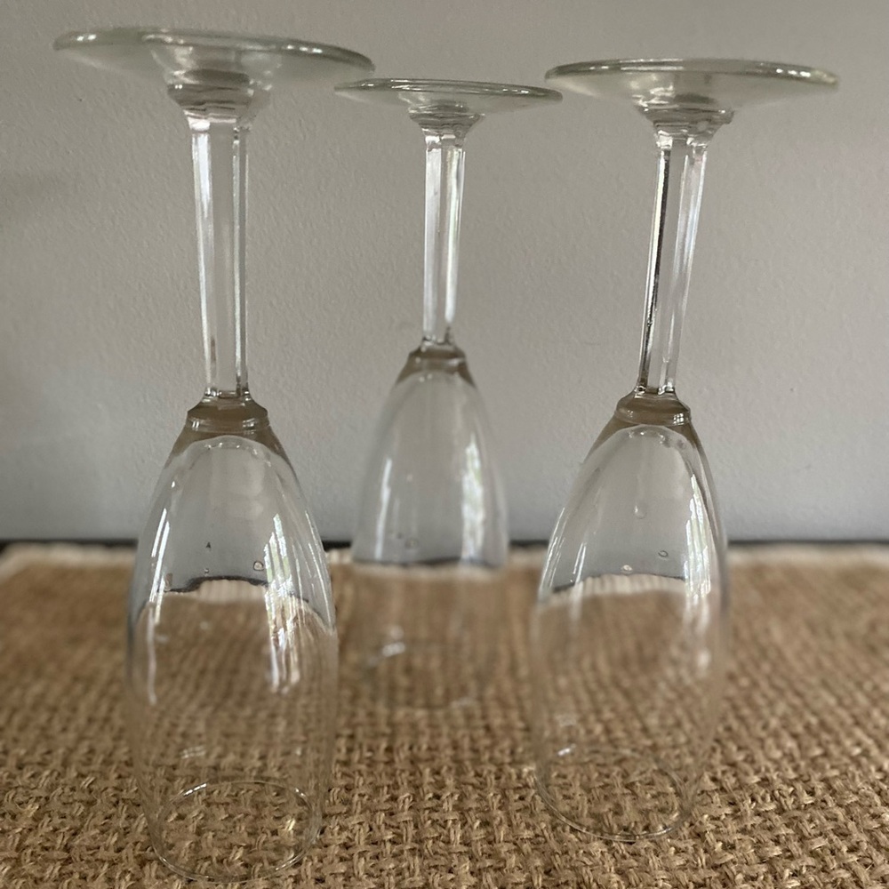 SET OF 3 VINTAGE GERMAN CHAMPAGNE FLUTE GLASSES - Picture 7 of 10